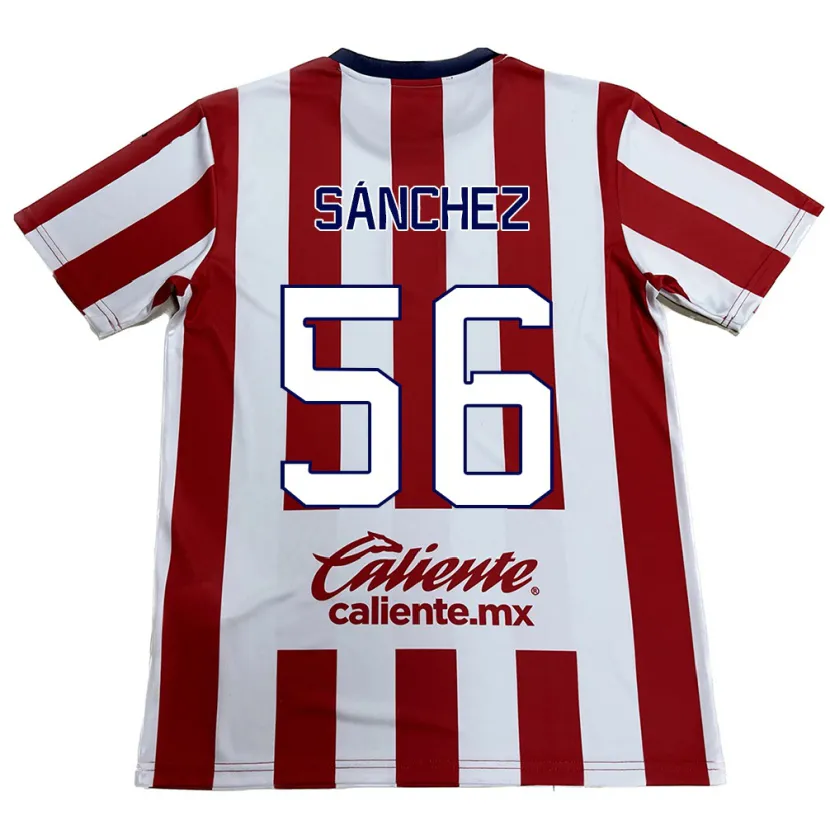 DanxenメンズBenjamín Sánchez#56赤白ホームシャツ2024/25ジャージーユニフォーム