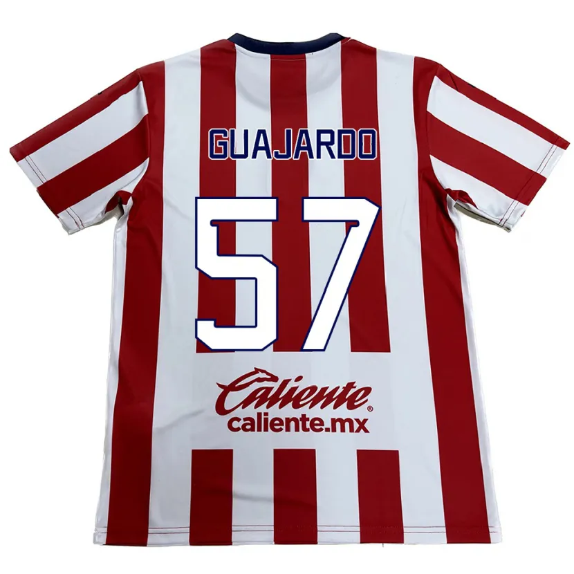 DanxenメンズDylan Guajardo#57赤白ホームシャツ2024/25ジャージーユニフォーム