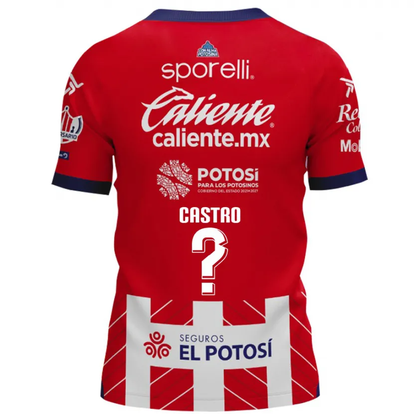 DanxenメンズJuan Castro#0赤白ホームシャツ2024/25ジャージーユニフォーム