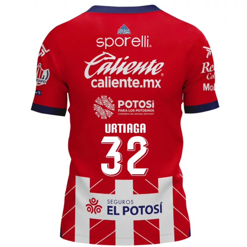 DanxenメンズDiego Urtiaga#32赤白ホームシャツ2024/25ジャージーユニフォーム
