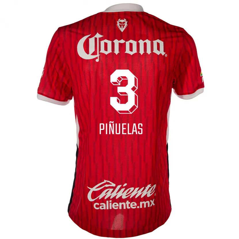DanxenメンズFernando Piñuelas#3赤白ホームシャツ2024/25ジャージーユニフォーム