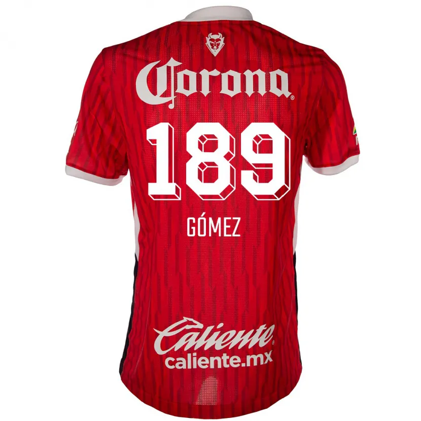DanxenメンズEnrique Gómez#189赤白ホームシャツ2024/25ジャージーユニフォーム
