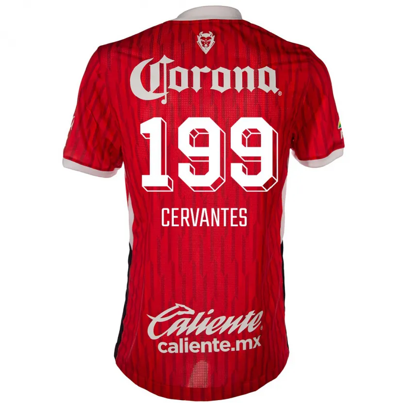 DanxenメンズAxel Cervantes#199赤白ホームシャツ2024/25ジャージーユニフォーム