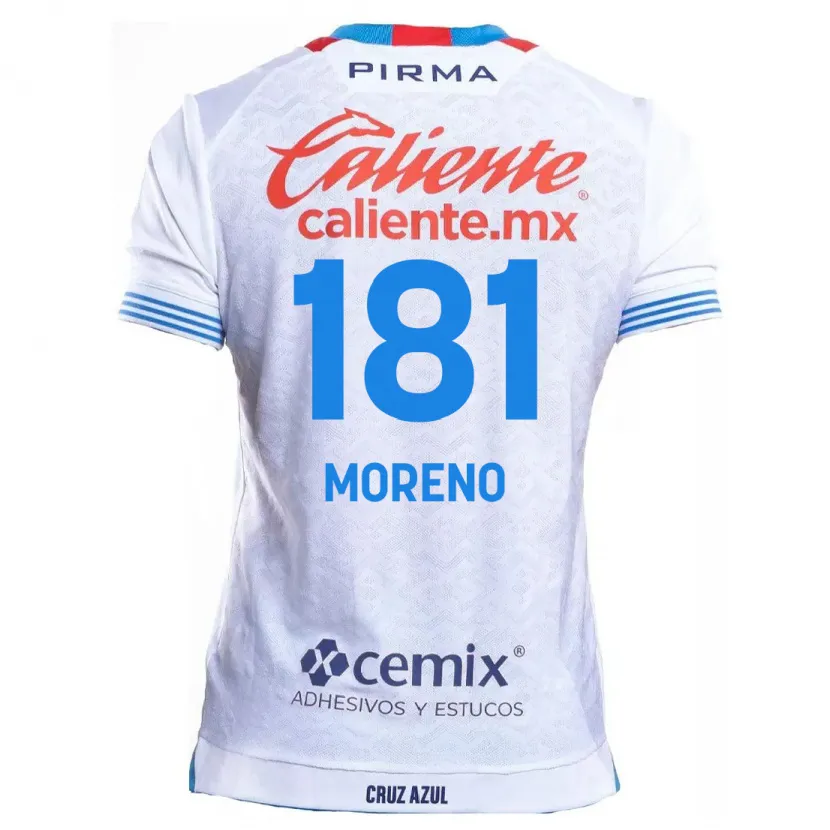 DanxenメンズRoberto Moreno#181白青アウェイシャツ2024/25ジャージーユニフォーム