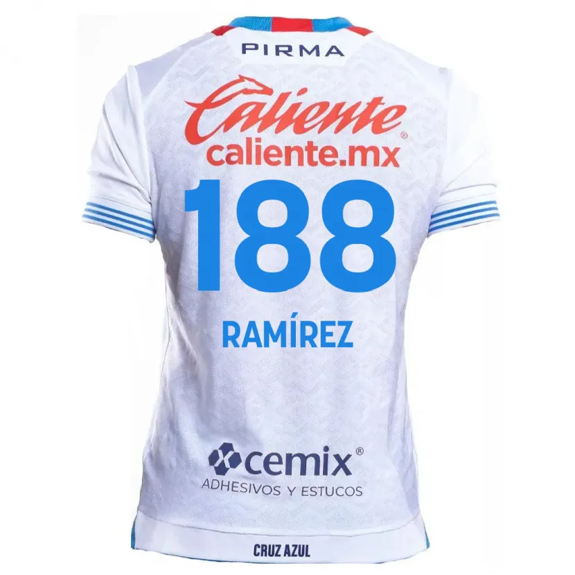 DanxenメンズDiego Ramírez#188白青アウェイシャツ2024/25ジャージーユニフォーム