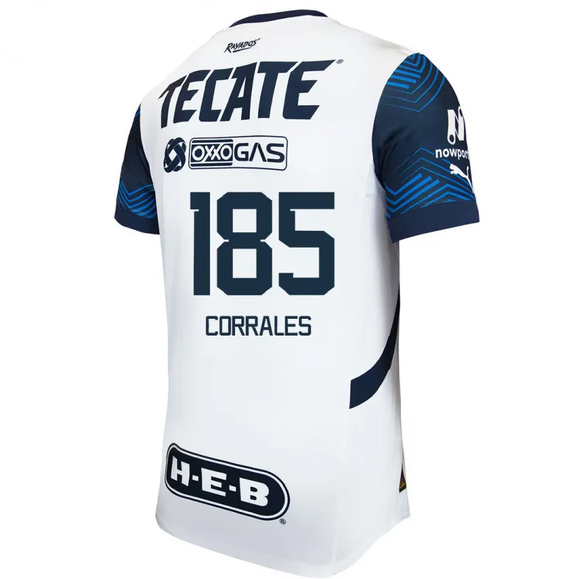 DanxenメンズÁngel Corrales#185白青アウェイシャツ2024/25ジャージーユニフォーム