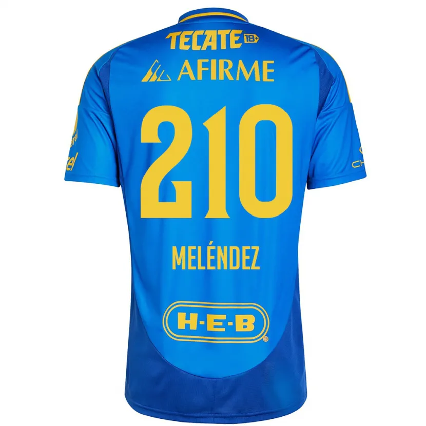 DanxenメンズMarcelo Meléndez#210青 黄アウェイシャツ2024/25ジャージーユニフォーム