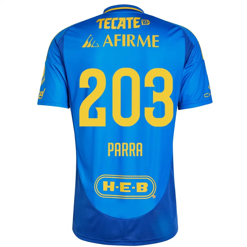 DanxenメンズBernardo Parra#203青 黄アウェイシャツ2024/25ジャージーユニフォーム