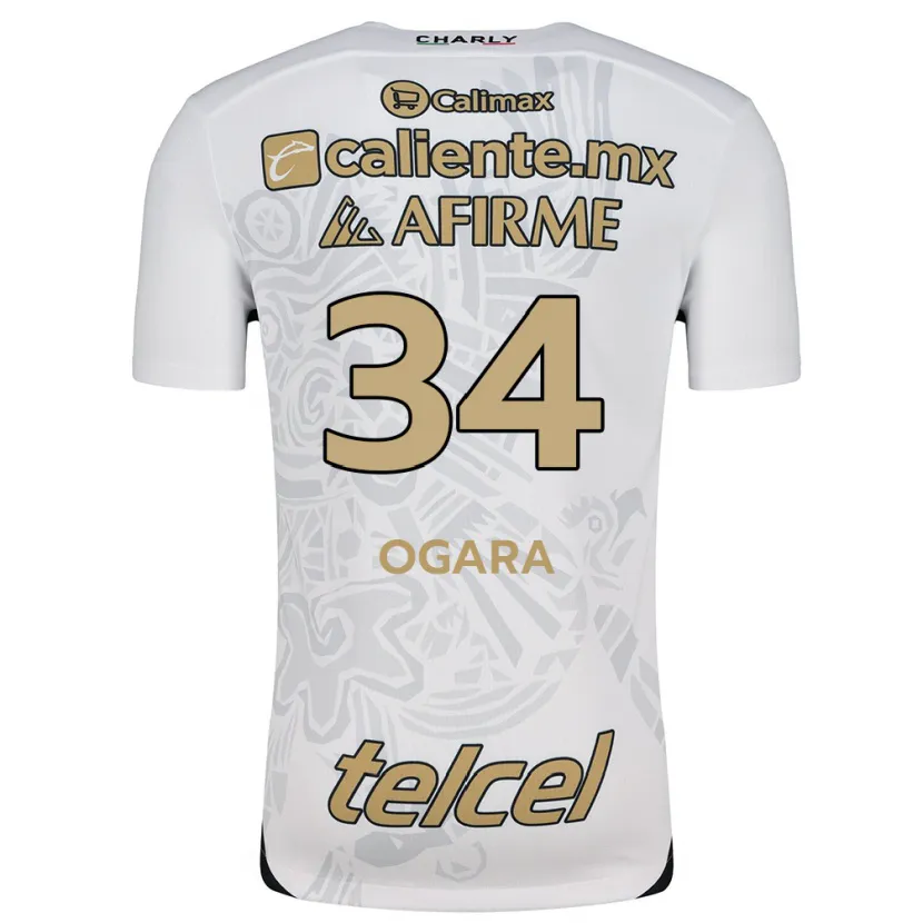 DanxenメンズGerson Ogara#34白黒アウェイシャツ2024/25ジャージーユニフォーム