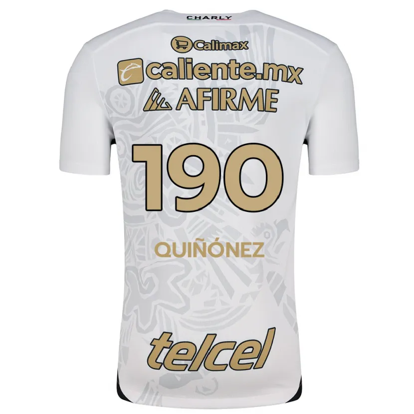 DanxenメンズMartín Quiñónez#190白黒アウェイシャツ2024/25ジャージーユニフォーム
