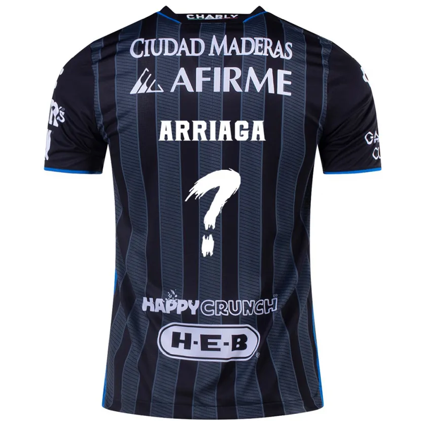 DanxenメンズJohan Arriaga#0白黒アウェイシャツ2024/25ジャージーユニフォーム