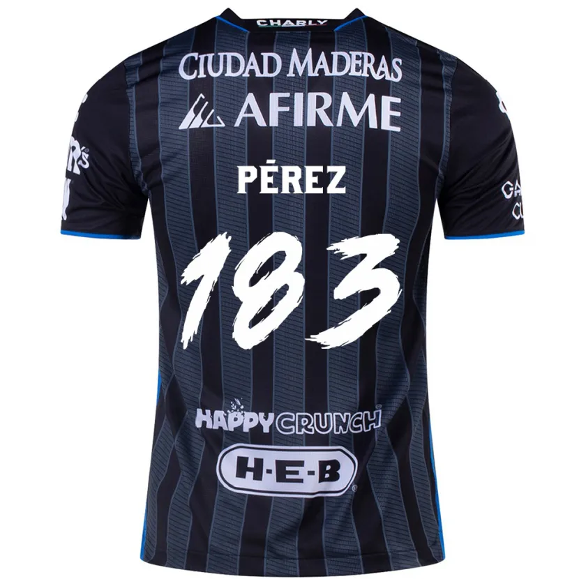 DanxenメンズAldahir Pérez#183白黒アウェイシャツ2024/25ジャージーユニフォーム