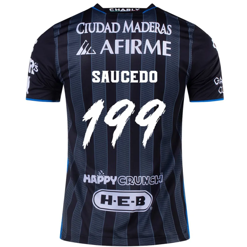 DanxenメンズChristian Saucedo#199白黒アウェイシャツ2024/25ジャージーユニフォーム