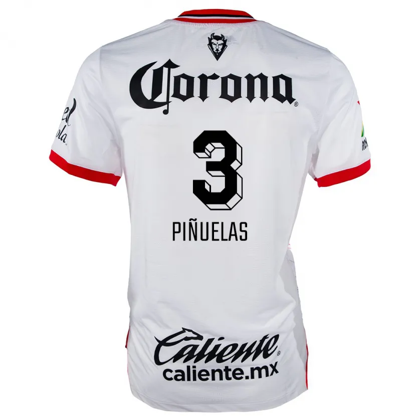 DanxenメンズFernando Piñuelas#3赤、白アウェイシャツ2024/25ジャージーユニフォーム