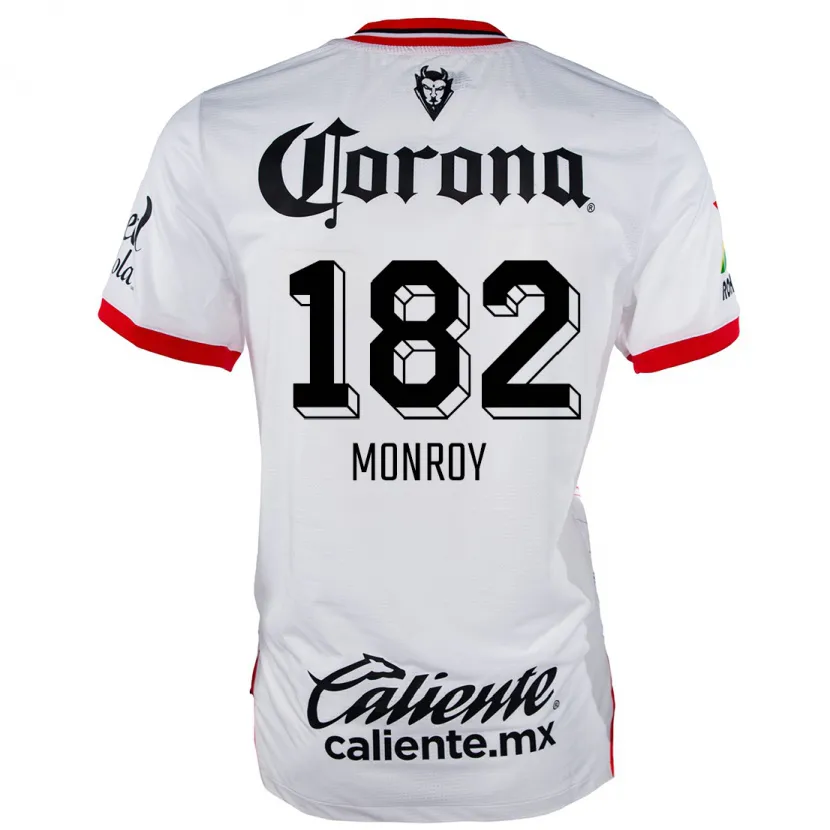 DanxenメンズBrayan Monroy#182赤、白アウェイシャツ2024/25ジャージーユニフォーム