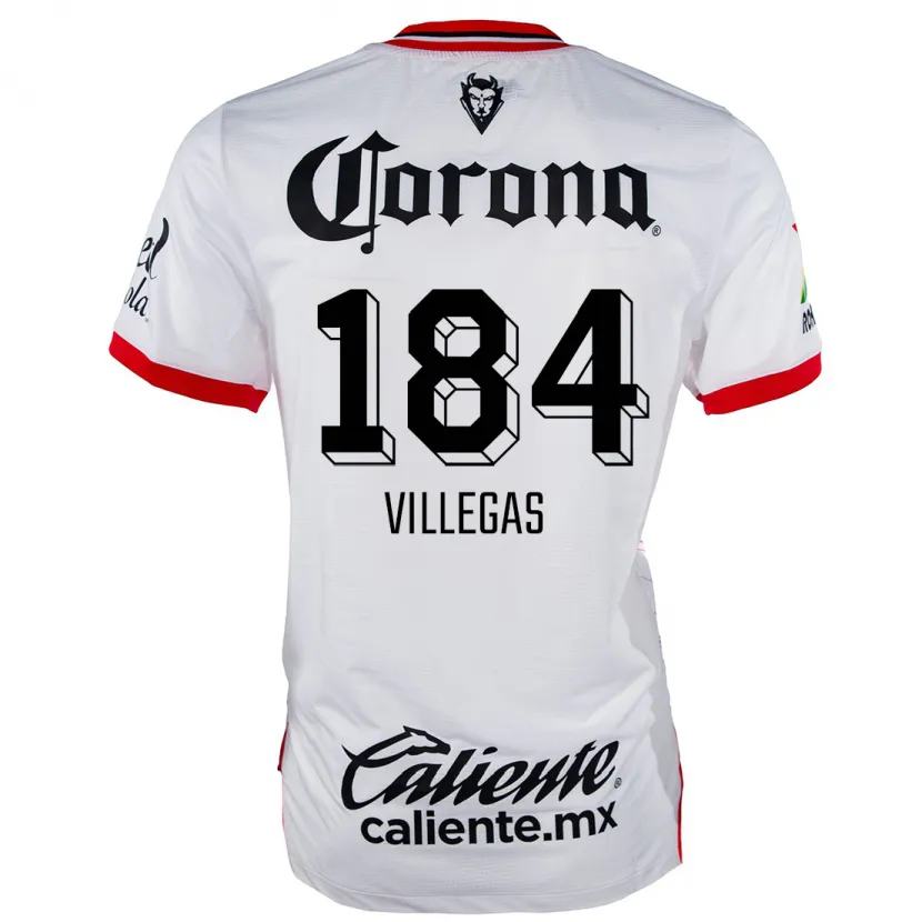DanxenメンズAbraham Villegas#184赤、白アウェイシャツ2024/25ジャージーユニフォーム