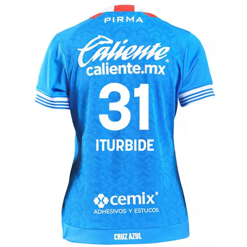 DanxenレディースLuis Iturbide#31スカイブルーホームシャツ2024/25ジャージーユニフォーム