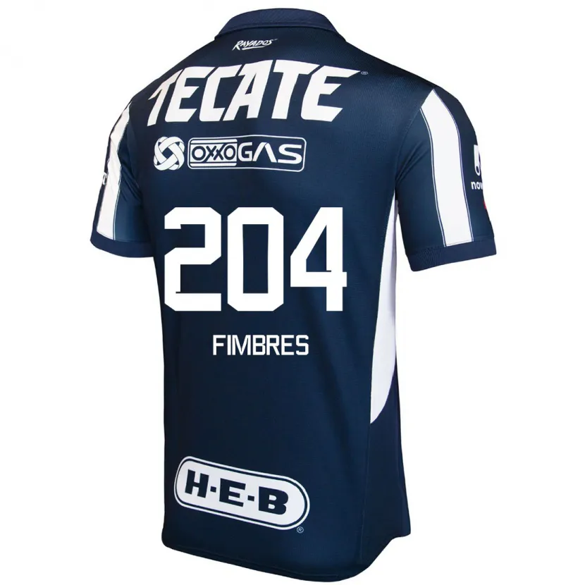 DanxenレディースIker Fimbres#204青 赤 白ホームシャツ2024/25ジャージーユニフォーム