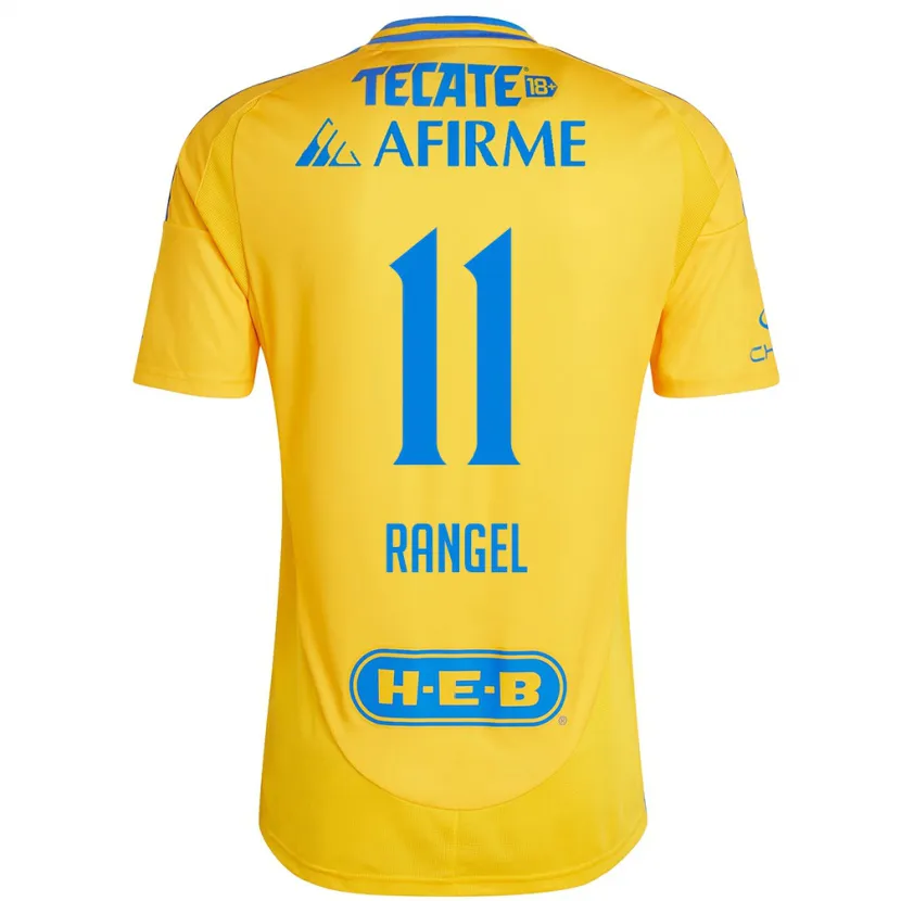 Danxenレディースナイェリ・ランヘル#11ゴールドイエローホームシャツ2024/25ジャージーユニフォーム