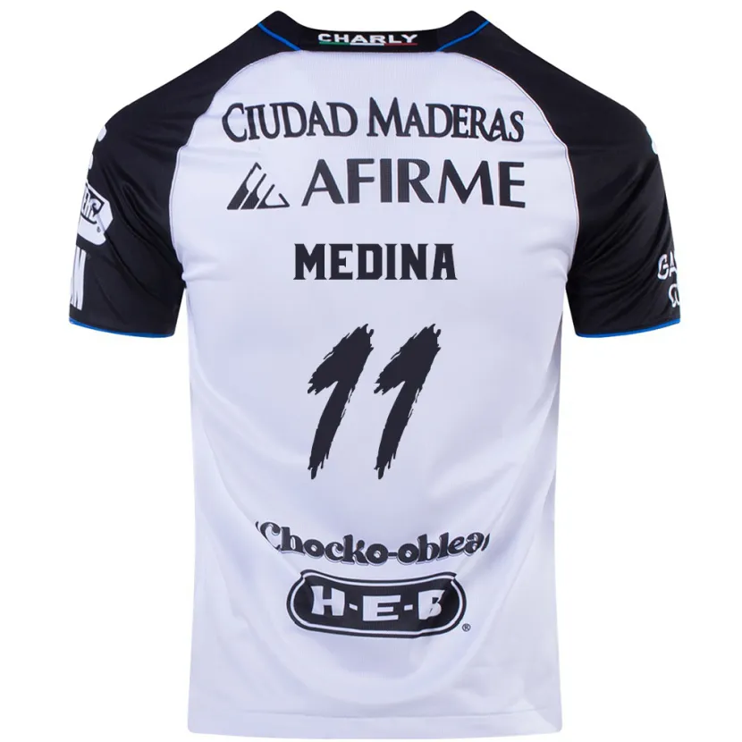 DanxenレディースAlan Medina#11ブラックブルーホームシャツ2024/25ジャージーユニフォーム
