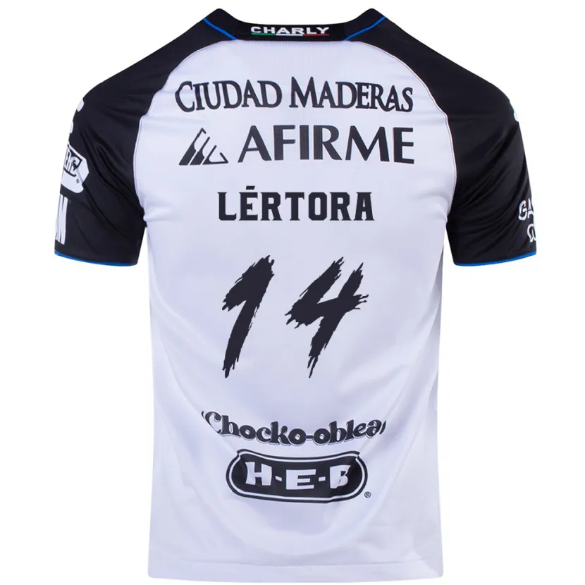 DanxenレディースFederico Lértora#14ブラックブルーホームシャツ2024/25ジャージーユニフォーム