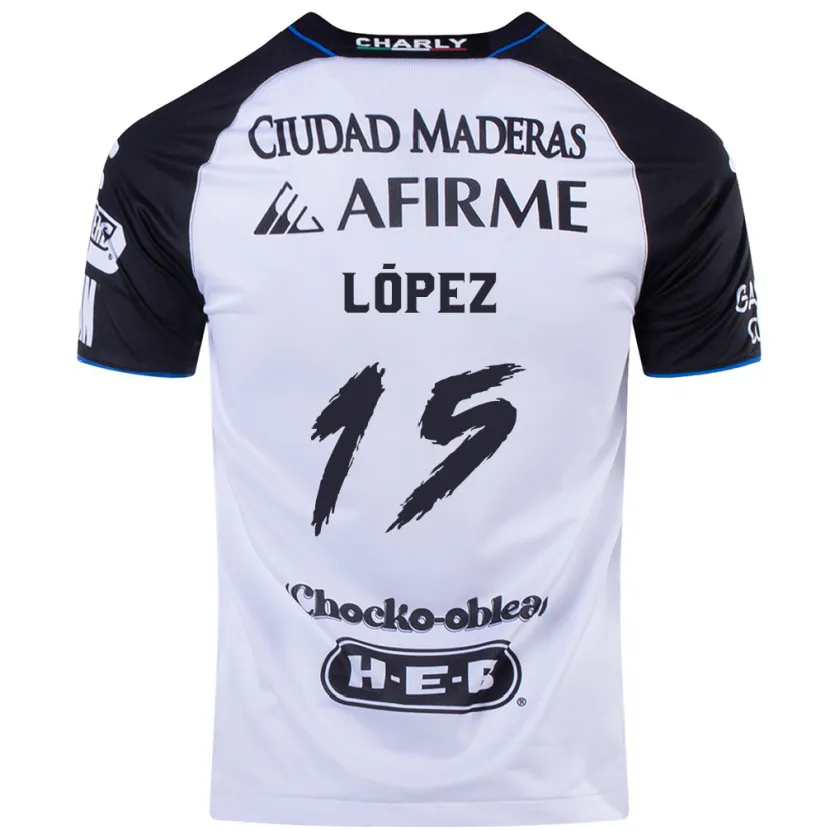 DanxenレディースVíctor López#15ブラックブルーホームシャツ2024/25ジャージーユニフォーム