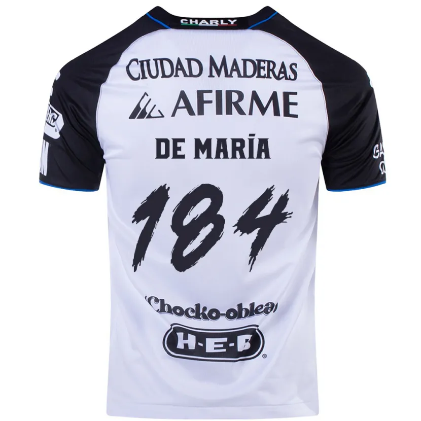 DanxenレディースAntonio De María Y Campos#184ブラックブルーホームシャツ2024/25ジャージーユニフォーム
