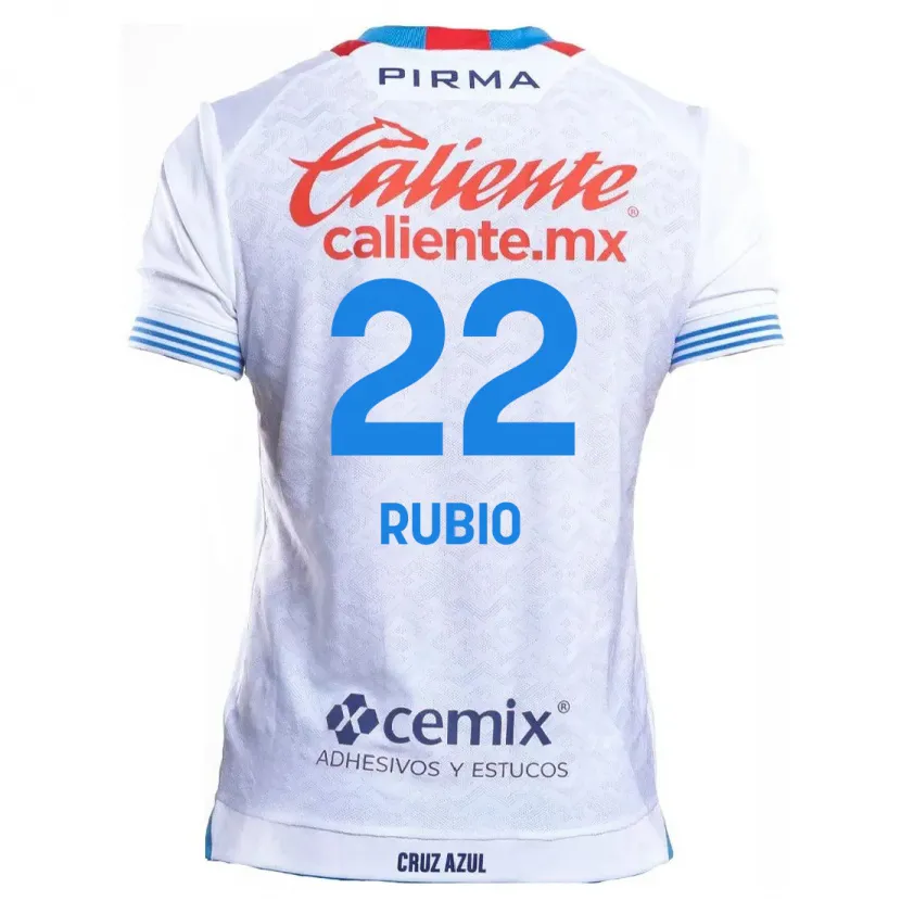 DanxenレディースRaymundo Rubio#22白青アウェイシャツ2024/25ジャージーユニフォーム