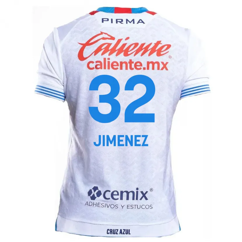 DanxenレディースCristian Jiménez#32白青アウェイシャツ2024/25ジャージーユニフォーム