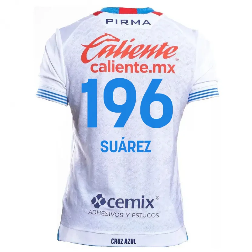 DanxenレディースJavier Suárez#196白青アウェイシャツ2024/25ジャージーユニフォーム