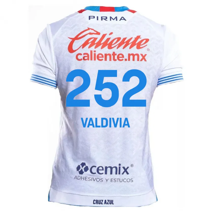 DanxenレディースChristian Valdivia#252白青アウェイシャツ2024/25ジャージーユニフォーム