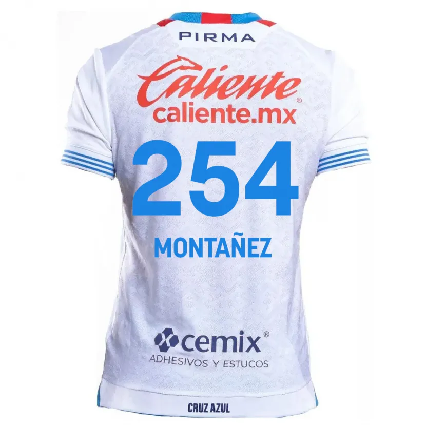 DanxenレディースHumberto Montañez#254白青アウェイシャツ2024/25ジャージーユニフォーム