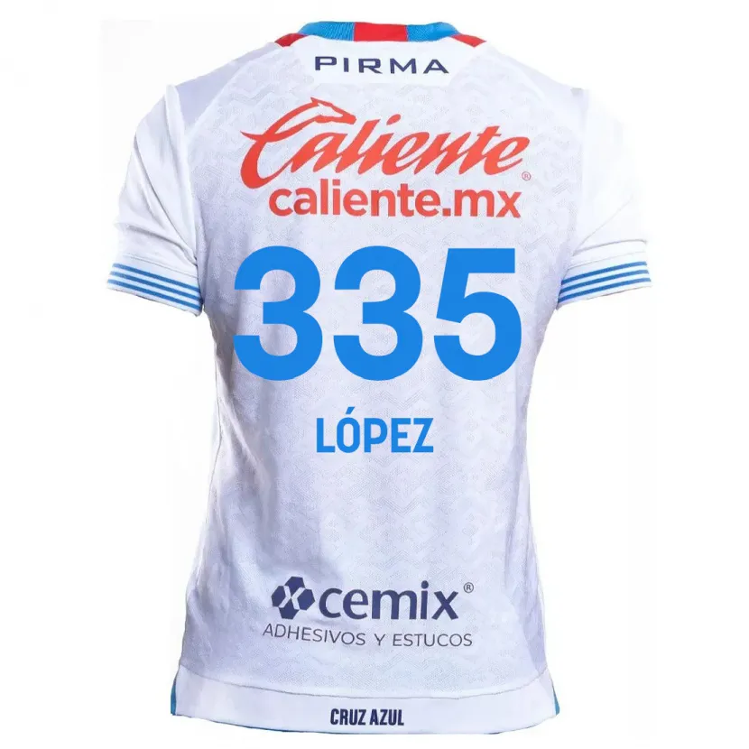 DanxenレディースAlfredo López#335白青アウェイシャツ2024/25ジャージーユニフォーム