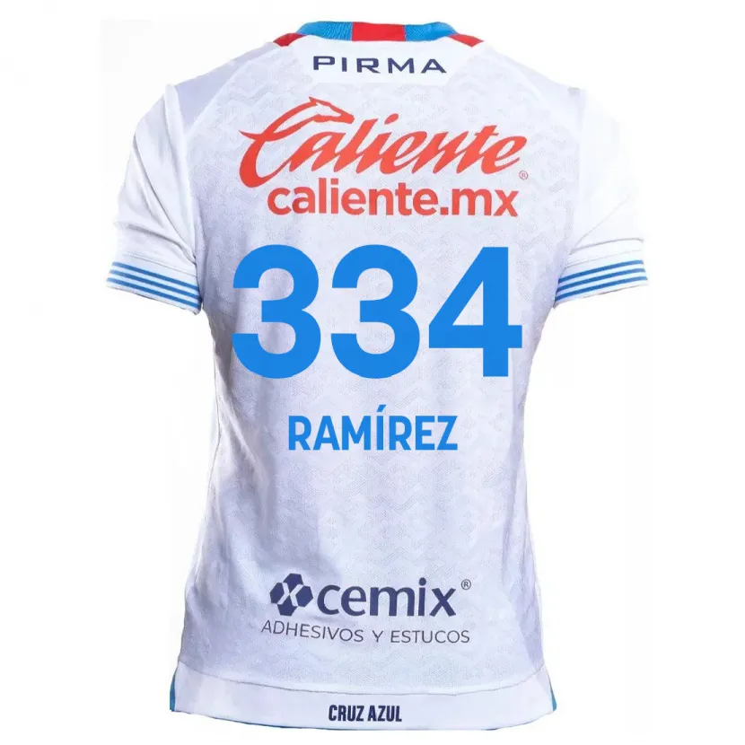 DanxenレディースMauricio Ramírez#334白青アウェイシャツ2024/25ジャージーユニフォーム