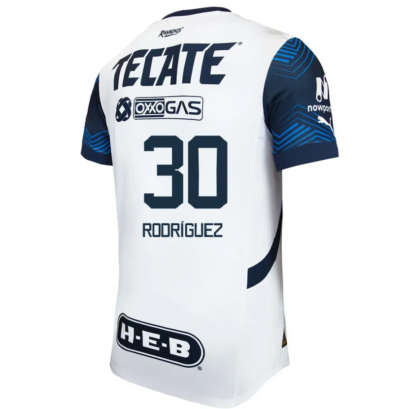 DanxenレディースJorge Rodríguez#30白青アウェイシャツ2024/25ジャージーユニフォーム