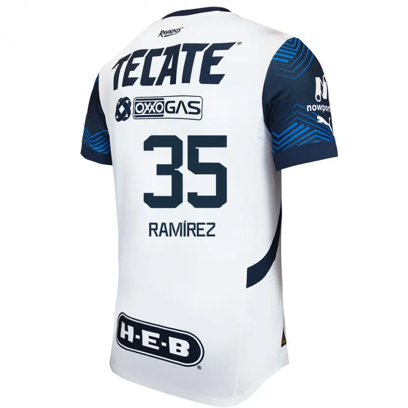 DanxenレディースPedro Ramírez#35白青アウェイシャツ2024/25ジャージーユニフォーム