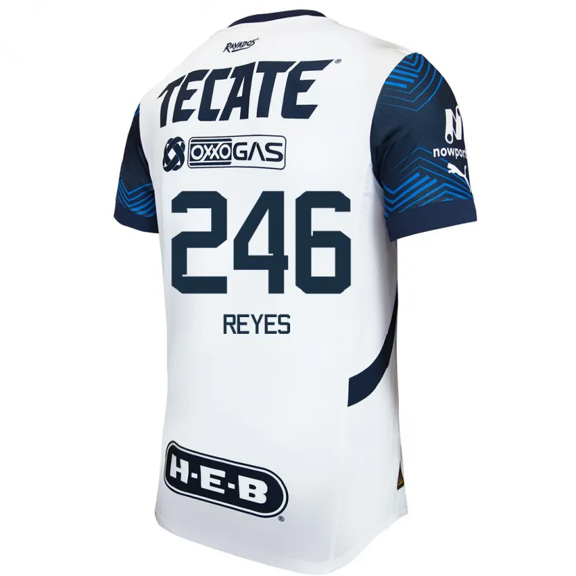 DanxenレディースCristian Reyes#246白青アウェイシャツ2024/25ジャージーユニフォーム