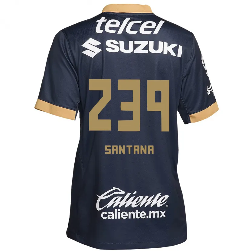 DanxenレディースGuillermo Santana#239オブシディアンゴールドホワイトアウェイシャツ2024/25ジャージーユニフォーム