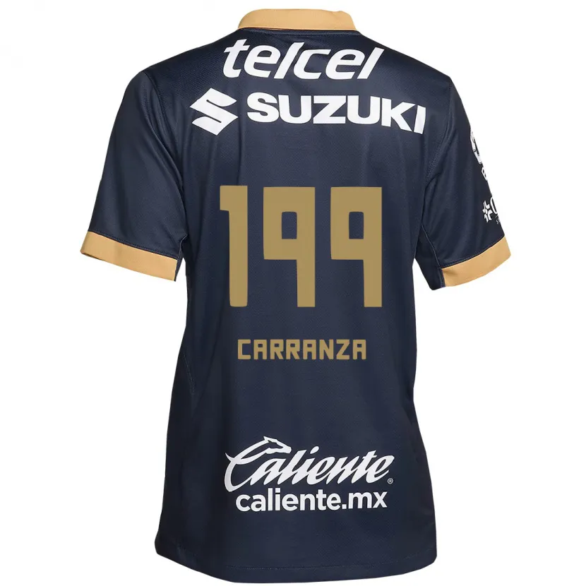 DanxenレディースKléber Carranza#199オブシディアンゴールドホワイトアウェイシャツ2024/25ジャージーユニフォーム