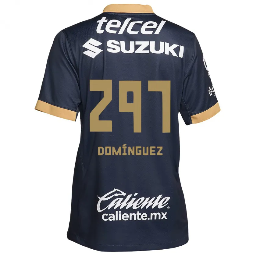 Danxenレディースフリオ・ドミンゲス#297オブシディアンゴールドホワイトアウェイシャツ2024/25ジャージーユニフォーム