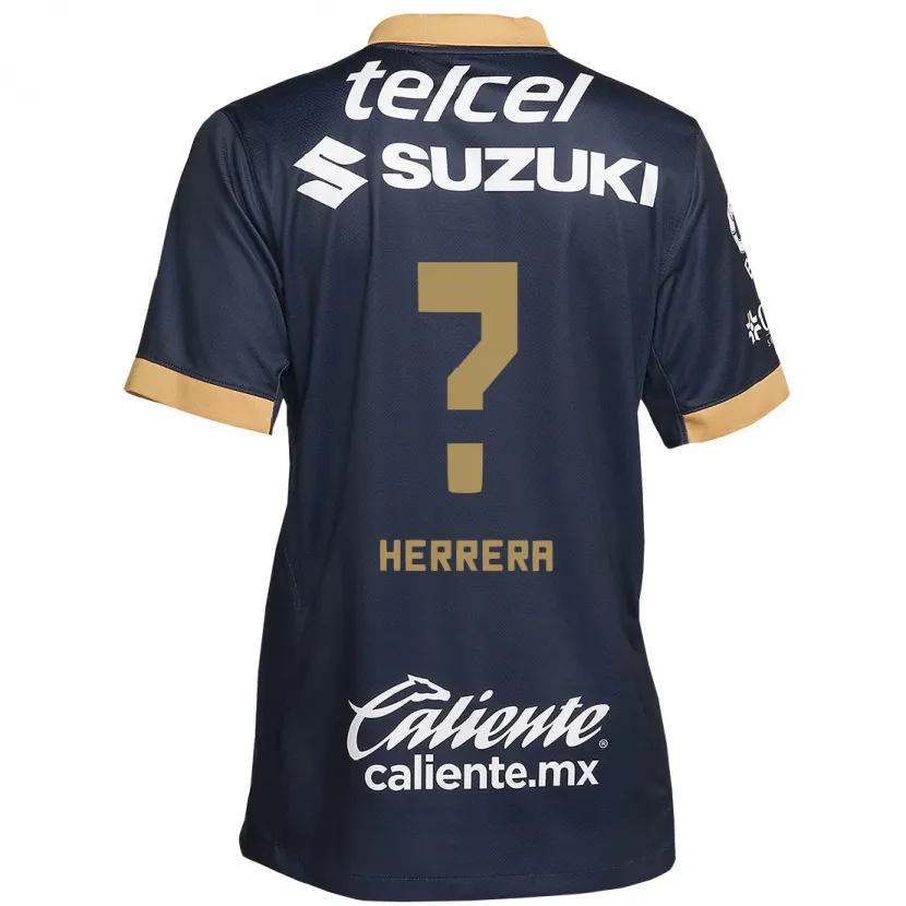 DanxenレディースJosé Herrera#0オブシディアンゴールドホワイトアウェイシャツ2024/25ジャージーユニフォーム
