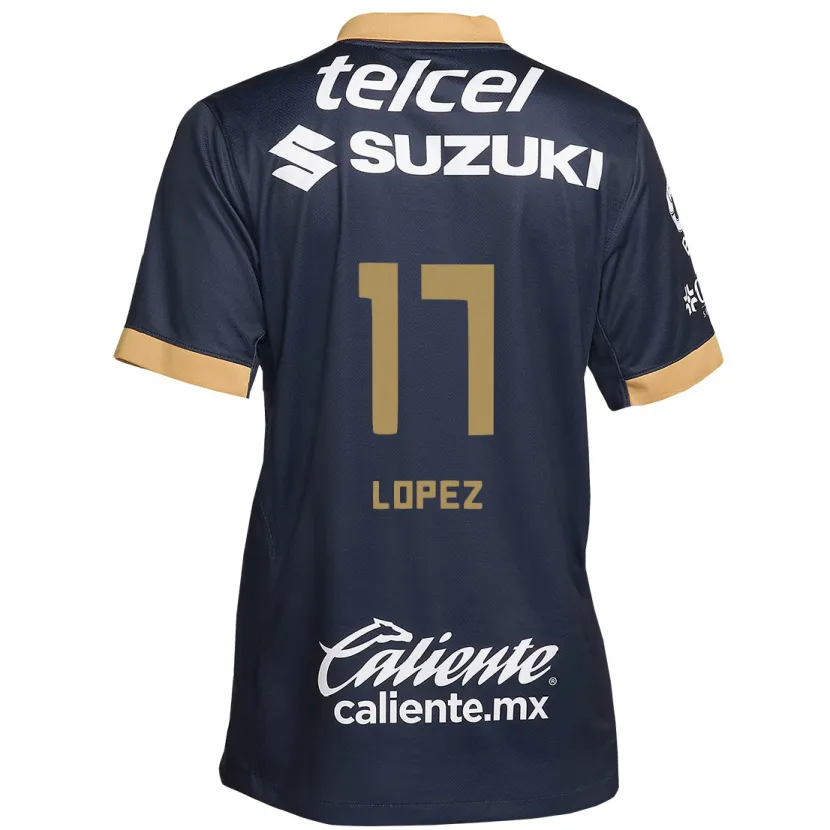Danxenレディースレオネル・ロペス#17オブシディアンゴールドホワイトアウェイシャツ2024/25ジャージーユニフォーム