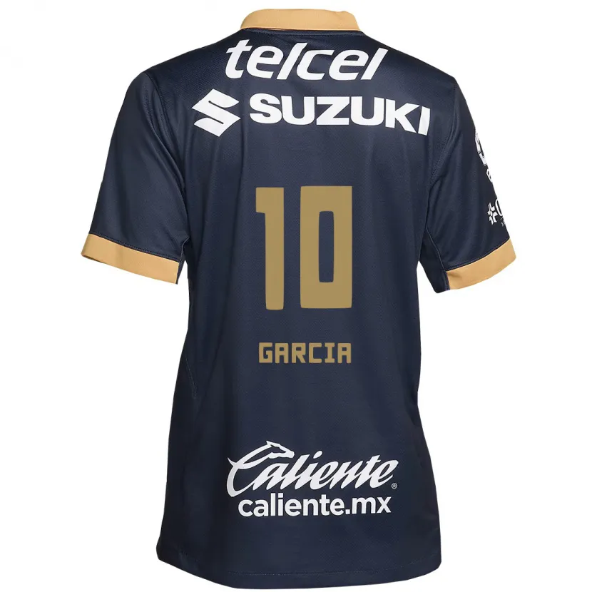 DanxenレディースDaniela Garcia#10オブシディアンゴールドホワイトアウェイシャツ2024/25ジャージーユニフォーム