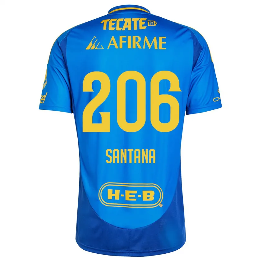Danxenレディースジョエル・サンタナ#206青 黄アウェイシャツ2024/25ジャージーユニフォーム