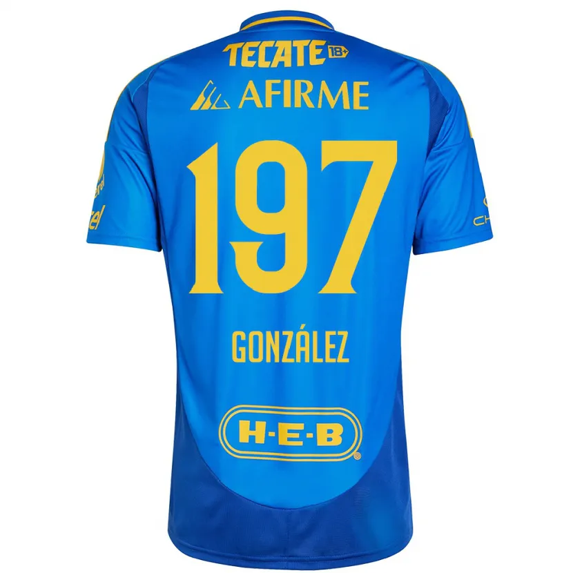 DanxenレディースGermán González#197青 黄アウェイシャツ2024/25ジャージーユニフォーム