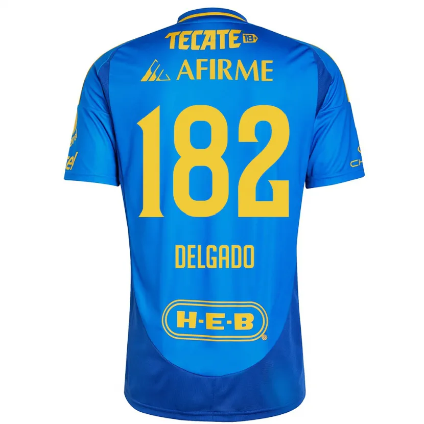 DanxenレディースArturo Delgado#182青 黄アウェイシャツ2024/25ジャージーユニフォーム