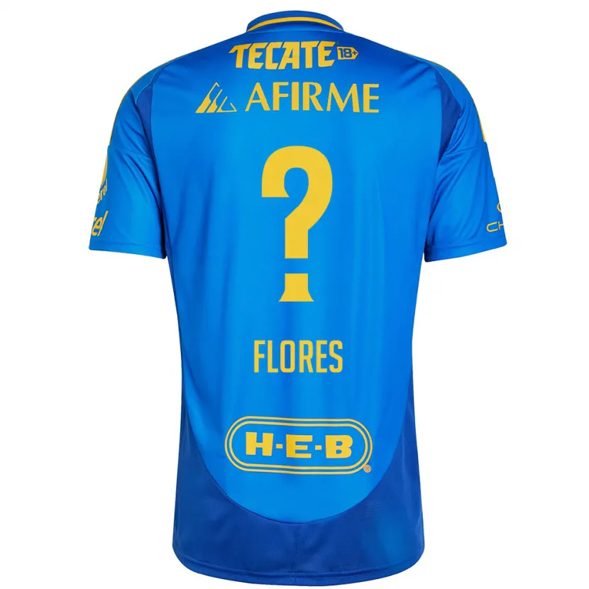 DanxenレディースHernán Flores#0青 黄アウェイシャツ2024/25ジャージーユニフォーム