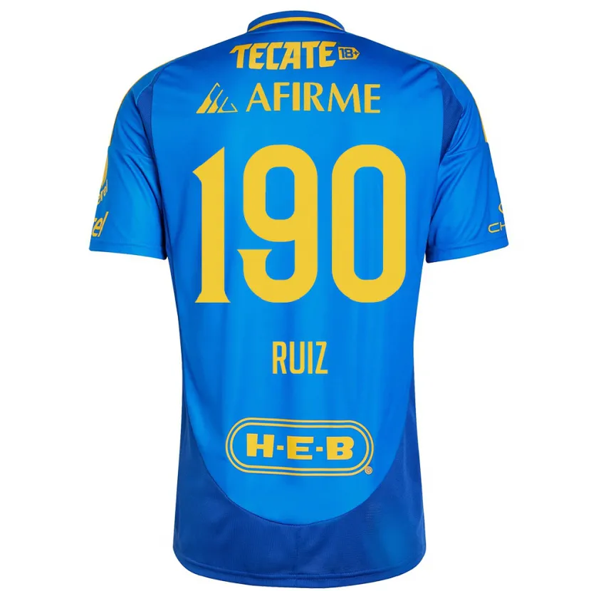 DanxenレディースÓscar Ruiz#190青 黄アウェイシャツ2024/25ジャージーユニフォーム