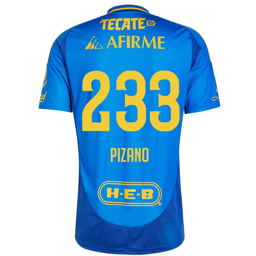 DanxenレディースJuan Pizano#233青 黄アウェイシャツ2024/25ジャージーユニフォーム