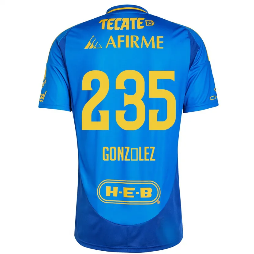 DanxenレディースMauricio González#235青 黄アウェイシャツ2024/25ジャージーユニフォーム